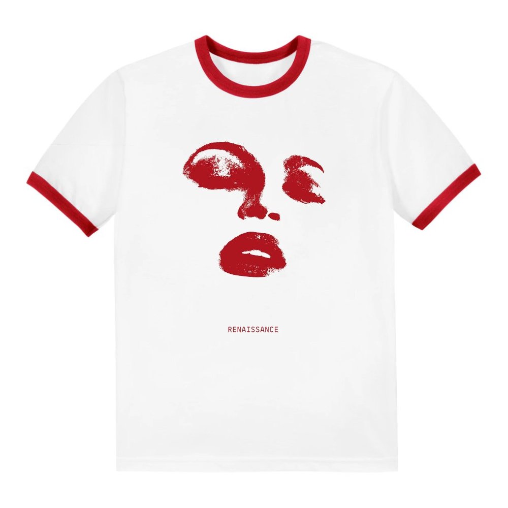 NWT Beyoncé official Renaissance Face Ringer Tee - from Summer 2022 merch drop